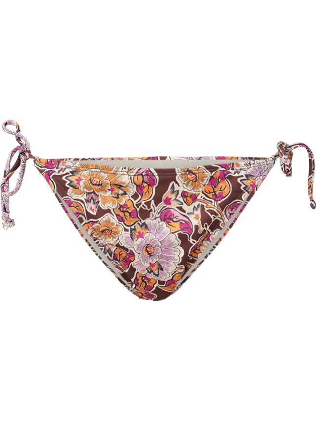 Brunotti Elly-Sakai Dames Bikini Broekje - Mix & Match - Bruin, Oranje, Roze - 38 Brown Orange Pink