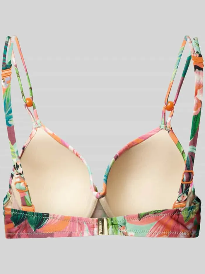 Marie Jo Bikinitop met plooien, model 'NORMA JEANNE' koraal, foto 2