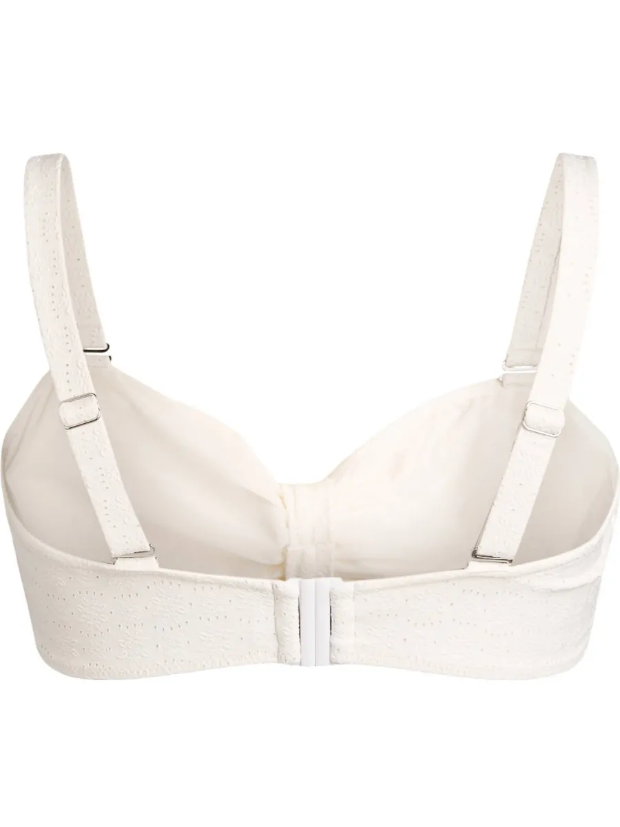 Zizzi Salina bandeau bikinitop wit, foto 3