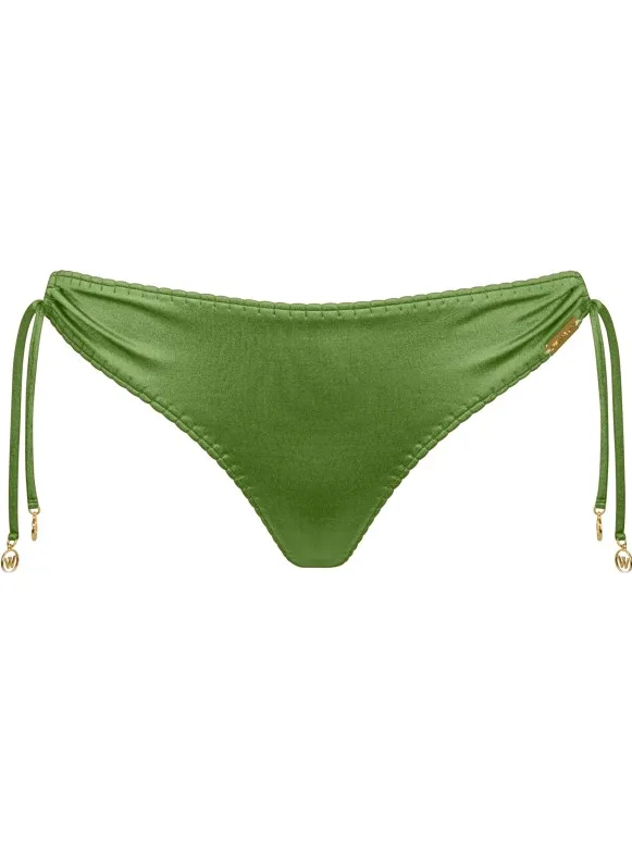 WATERCULT Women's Crafted Essentials Bikini Bottoms No. 699 - Bikinibroekje, olijfgroen