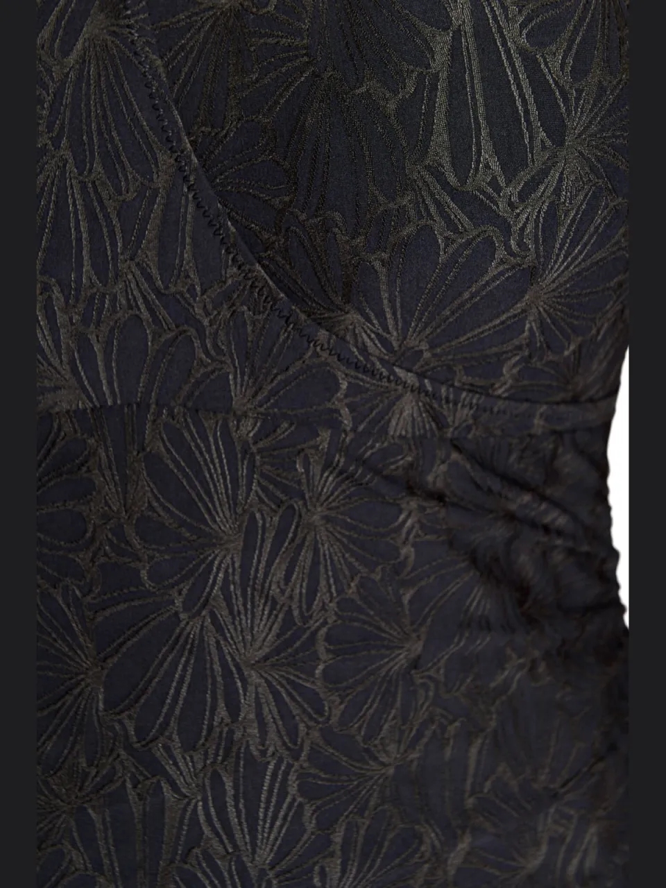 Zizzi Smikka jacquard badpak zwart, foto 6