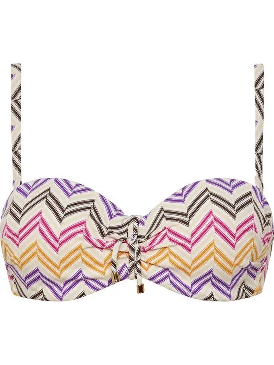 Cyell Maat 40C MIRAGE Bikinitop Bandeau Voorgevormd met Beugel Dames Multi