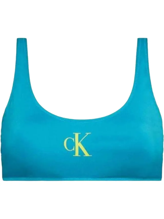 Calvin Klein Dames/Dames Logo Bikinitop (Blauw), foto 2