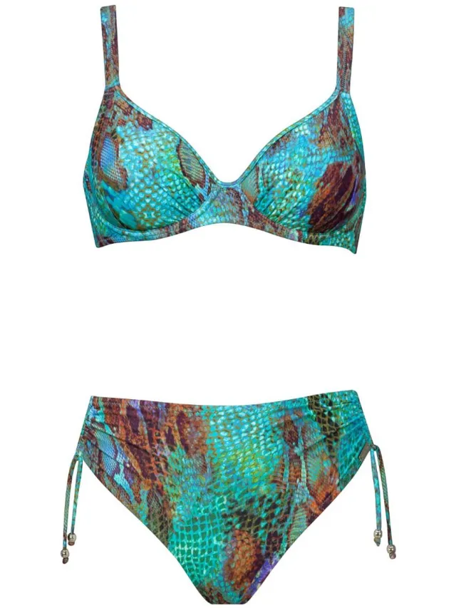 Charmline Reptiel Bikini 2300/759/447 Aqua - maat EU 38B / FR Blauw