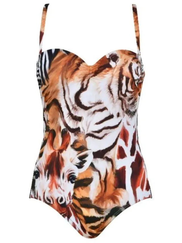 Naturana badpak met beugels en lichte padding Multi