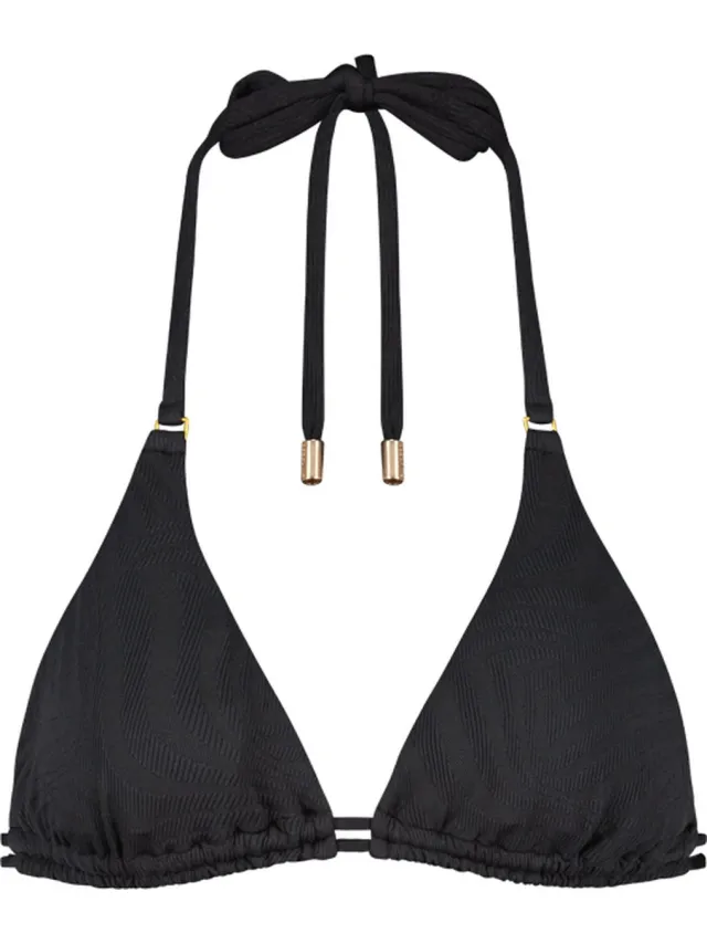 Beachlife Black Swirl Dames Bikinitopje Zwart