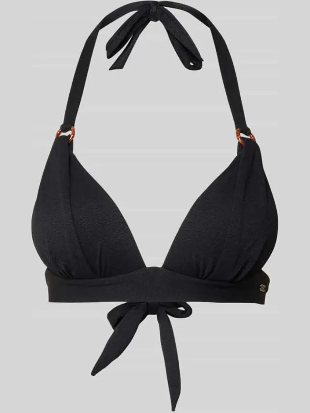 banana moon Bikinitop met Labeldetail Model 'MAHO' Zwart