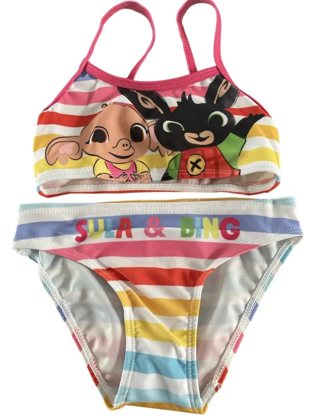 Bing Bunny Bing Bikini Zwemkleding Bing en Sula Gestreept Roze Multi color