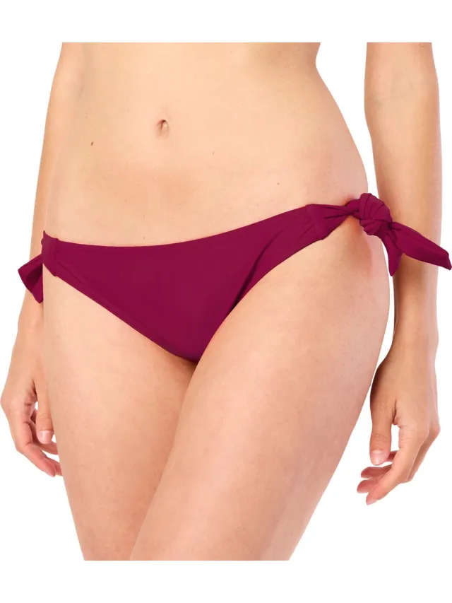 Merry Style Dames Zwembroek - Bikinibroekje - Elastische tailleband - Polyamide & Elastaan – Wijn rood (4242) – 38 – MS-VR-Brief-4 Wijn rood(5288)