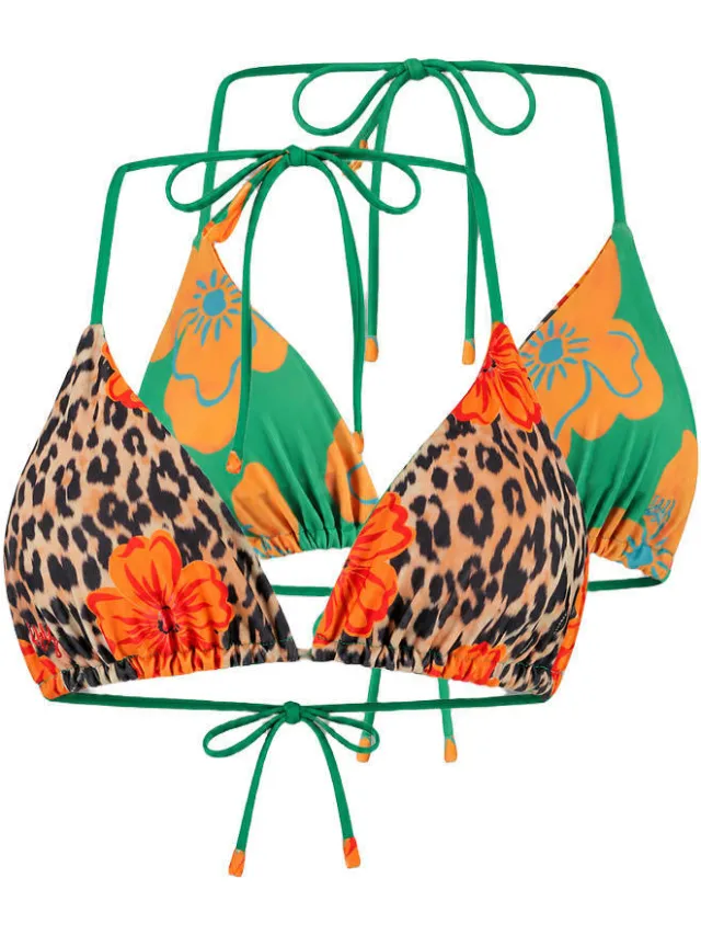 Harper & Yve Nova triangel bikinitop oranje, foto 2