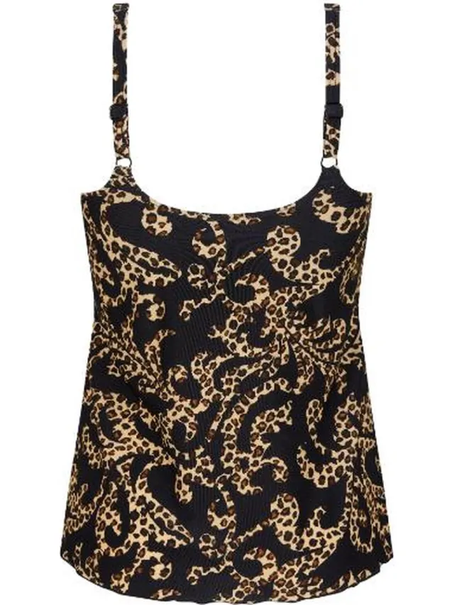 Amoena Sri Lanka Prothese Tankini Top 71706 TA C0472 C0472 - black/gold - maat EU 42C / FR