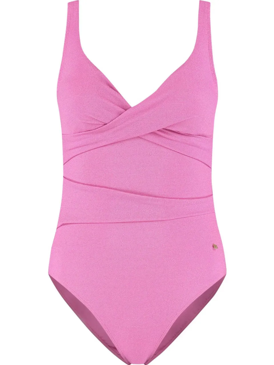 Beachlife halter badpak met lurex roze, foto 2