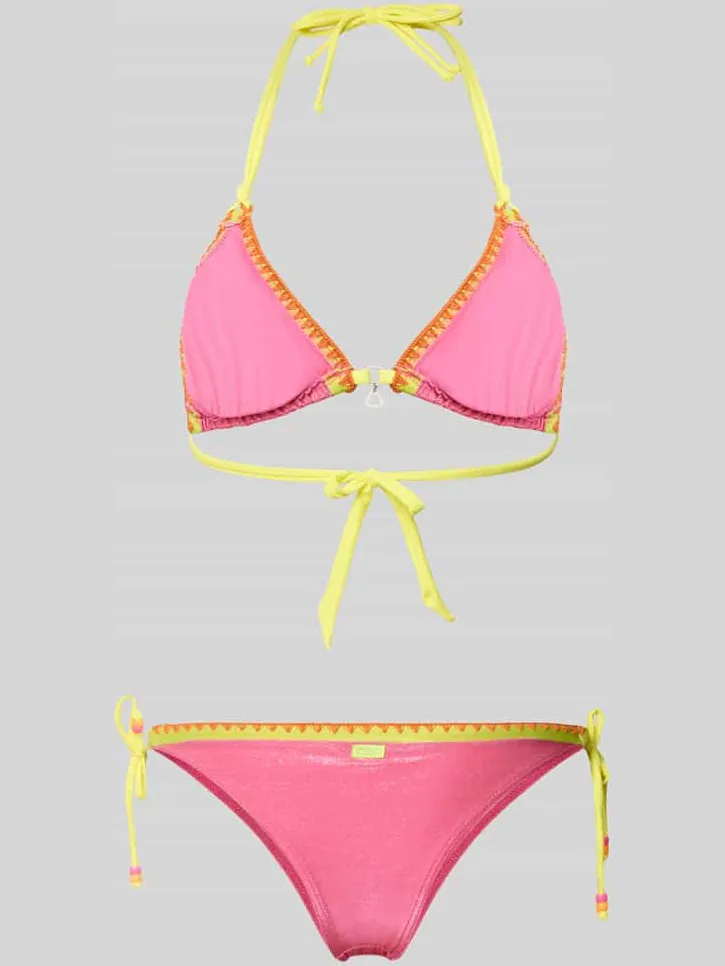 banana moon Bikini met sierstenen Model 'Blucostora' Felroze