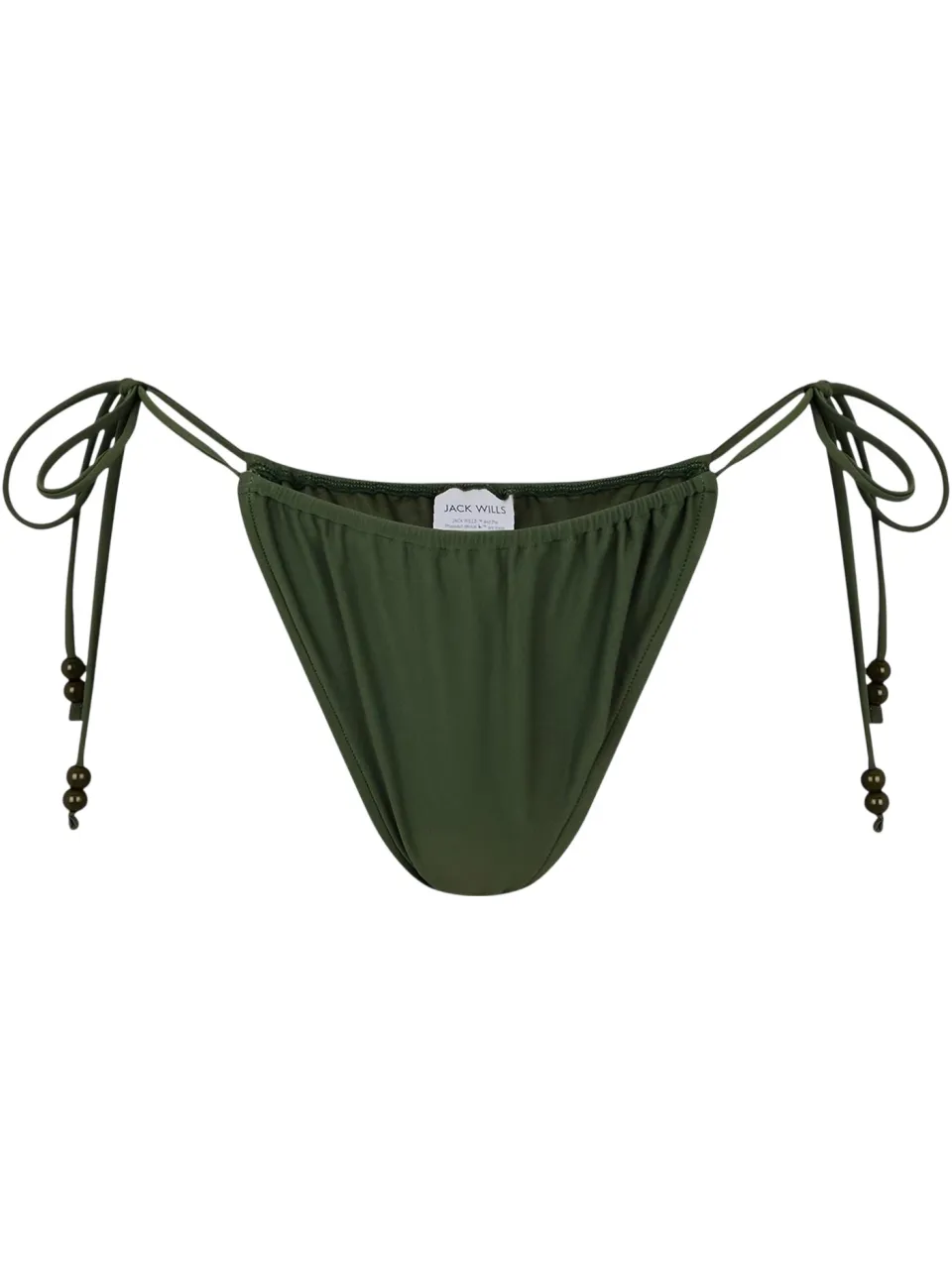 Jack Wills Bikinibroekjes met kralen voor dames (Kaki Groen), foto 2