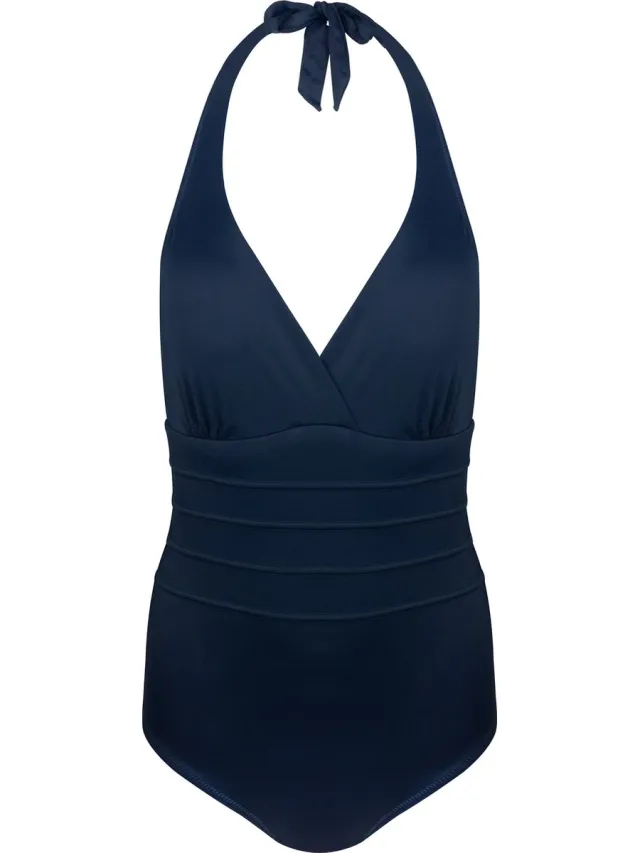 MAGIC Bodyfashion Halter Swimsuit Dames Badpak Navy Blue Blauw