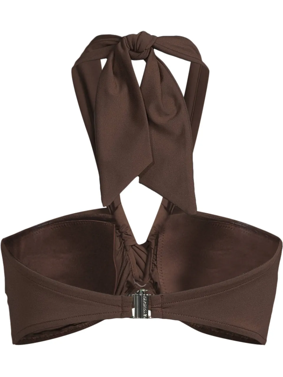 Seafolly bandeau bikinitop donkerbruin, foto 3