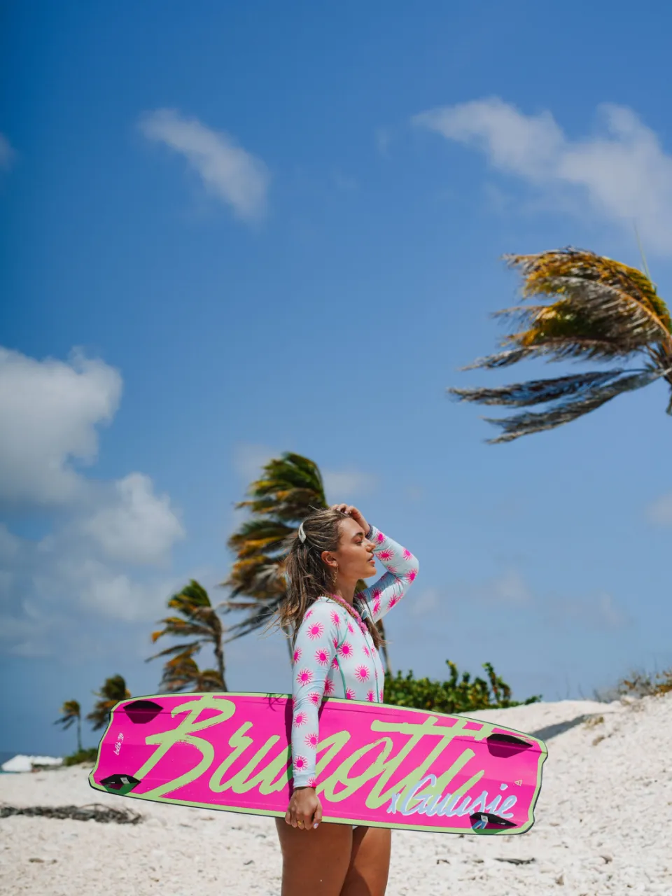 Brunotti Guusje kitesurf badpak lichtblauw lichtblauw/fuchsia, foto 4
