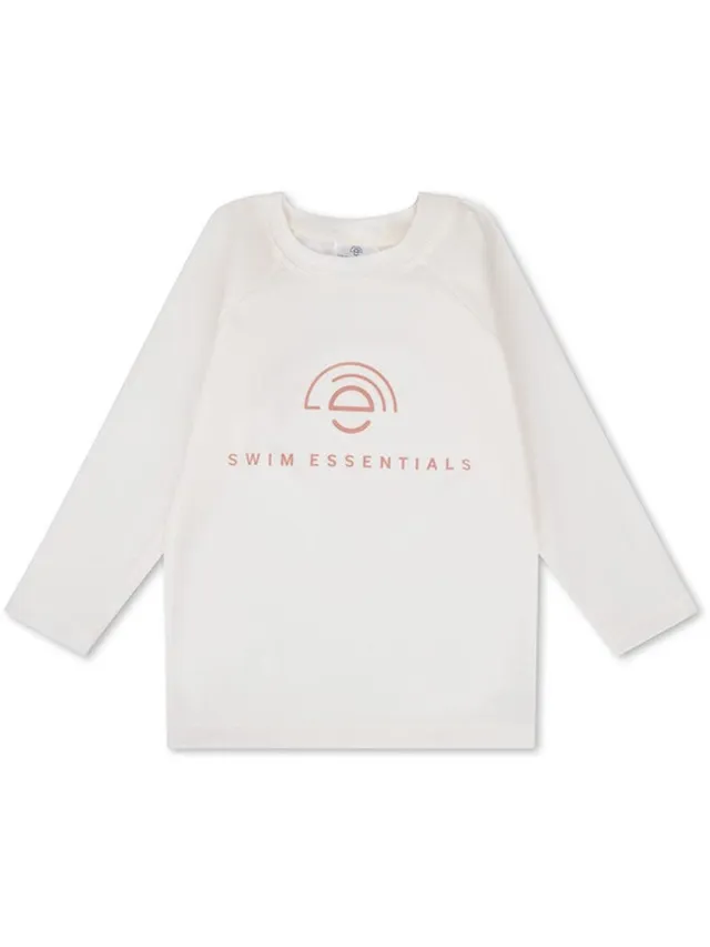 Swim Essentials UV Zwemshirt - Lange Mouwen - Wit - Pure Tones - 110/116