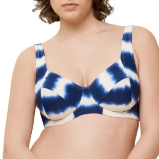 Triumph Summer Fizz W 01 Bikini Top Versch.kleure/Patroon,Wit,Blauw