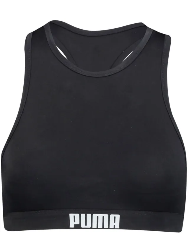 Puma crop bikinitop zwart, foto 2