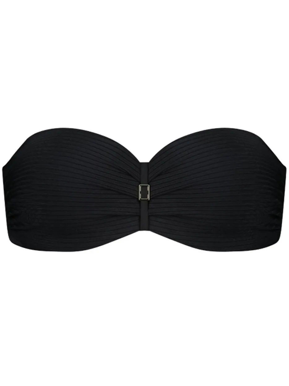 Cyell voorgevormde strapless bandeau bikinitop zwart, foto 5