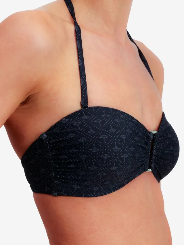 Joop! Bügel-Bikini-Top Diamond Cornflower zwart