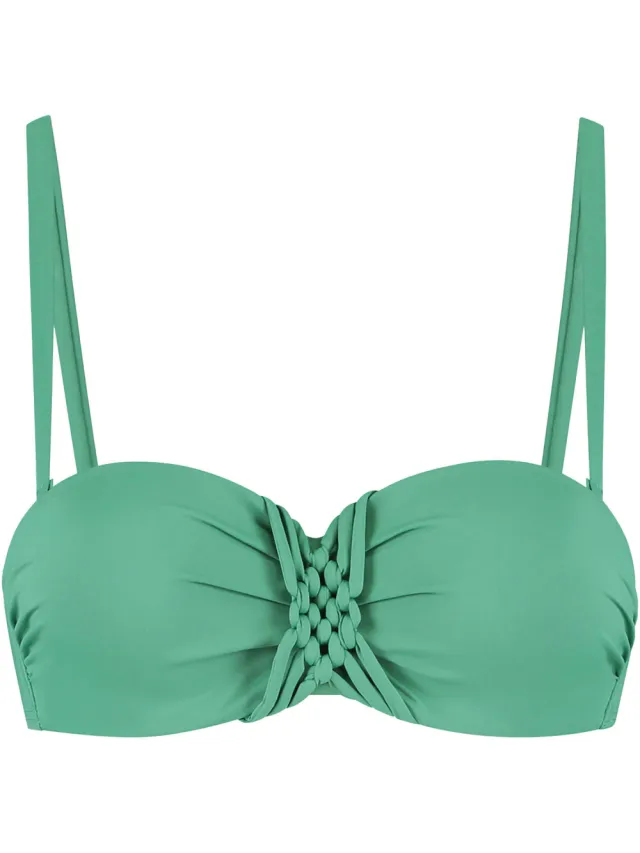 Cyell Green Oasis strapless bandeau bikinitop groen, foto 2