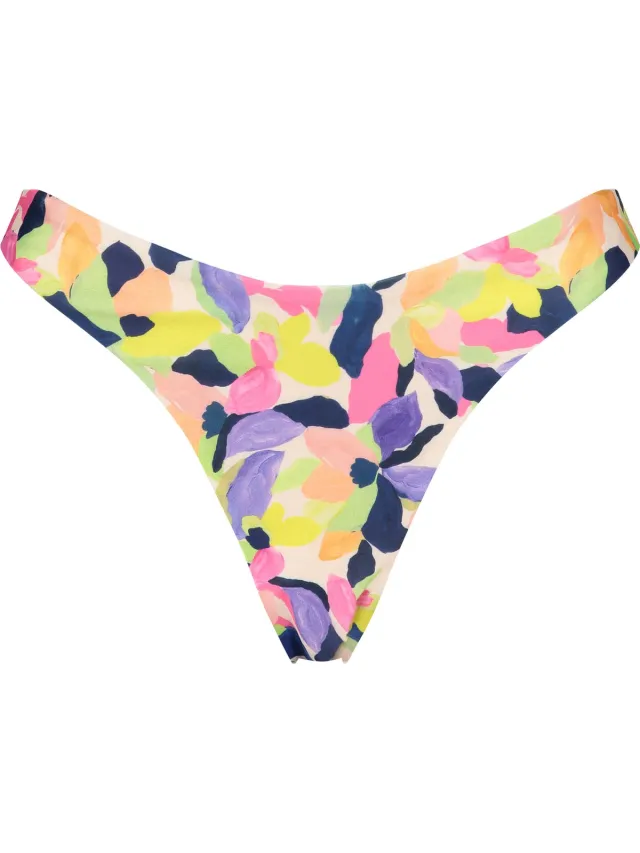Hunkemöller Dames Badmode Hoog uitgesneden bikinibroekje Hawaii - Wit