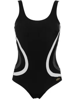 Damella Gloria Basic chloorbestendig badpak Zwart,Versch.kleure/Patroon,Roze,Blauw,Wit