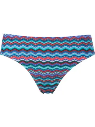 Trofé Mix Bikini Brief 89219 bikinibroekje zigzagprint Blauw