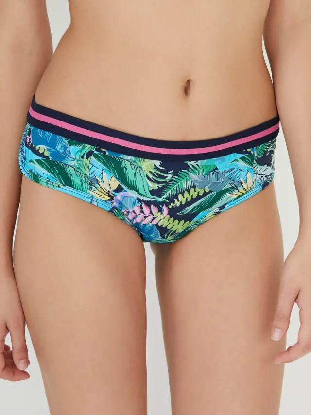 Penti Tropische Mid-Waist Hipster Bikini Onderkant Veelkleurig