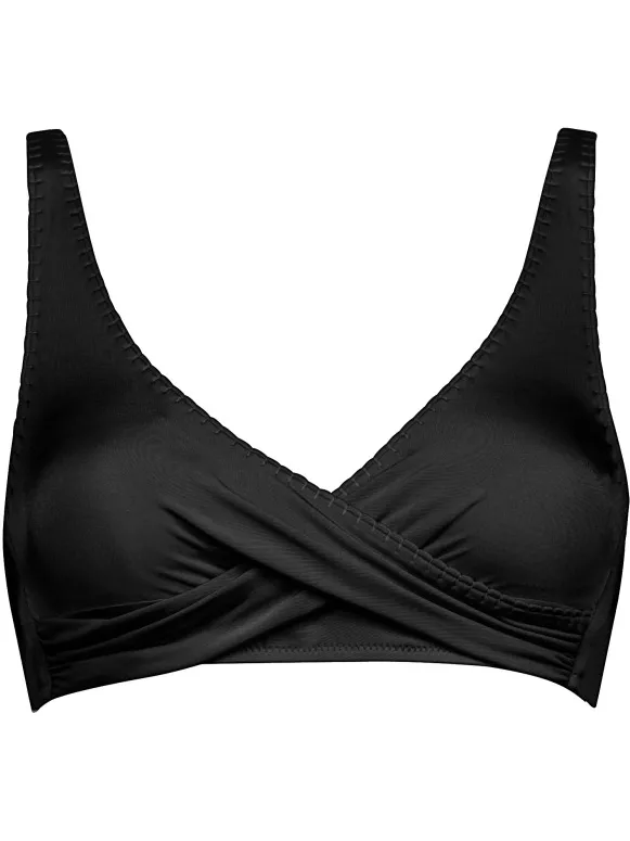WATERCULT Women's Crafted Essentials Bikini Top No. 7331 - Bikinitop - Cup: B, zwart