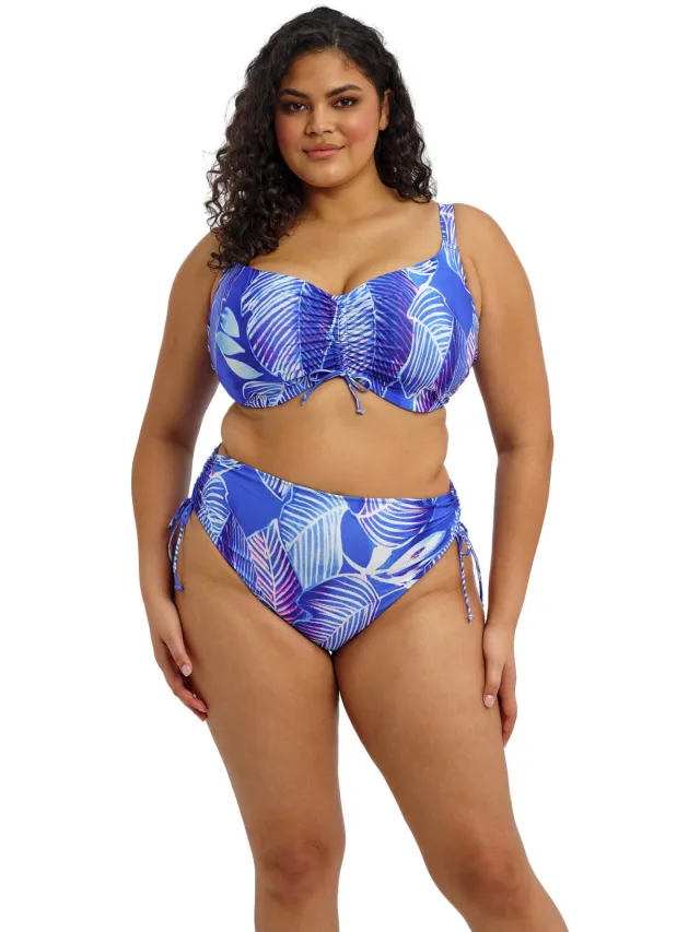 Elomi high waist bikinibroekje Maluku Island blauw
