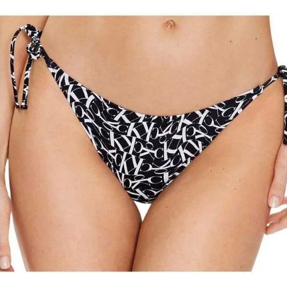 Calvin Klein Dames/Dames Repeat Logo Side Tie Bikinibroekje (Zwart)