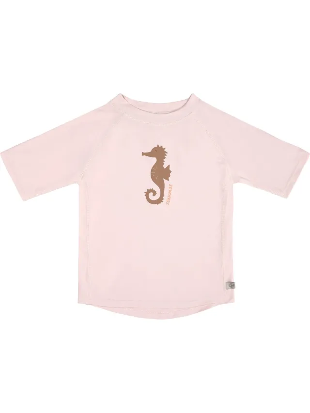 Lässig Zwemshirt Rashguard Korte Mouw Splash & Fun Seahorse light pink, 13-18 mnd.