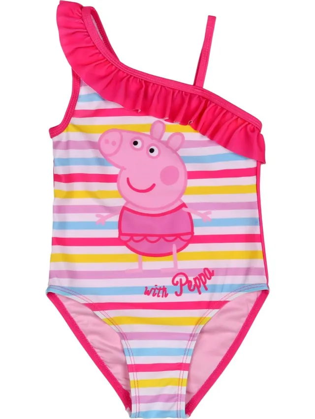 Peppa Pig Roze gestreept badpak, meisjeszwempak / 92-98