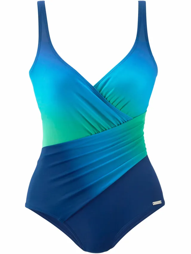 badpak blauw turquoise blauw/turquoise