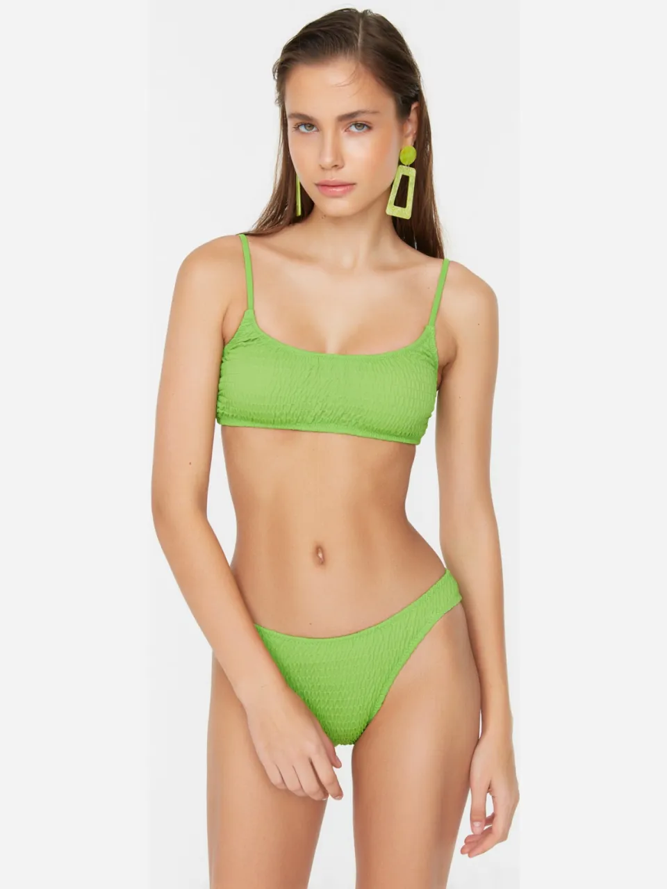 Trendyol Dames Lage Taille Bikini Onderbroek groen, foto 2