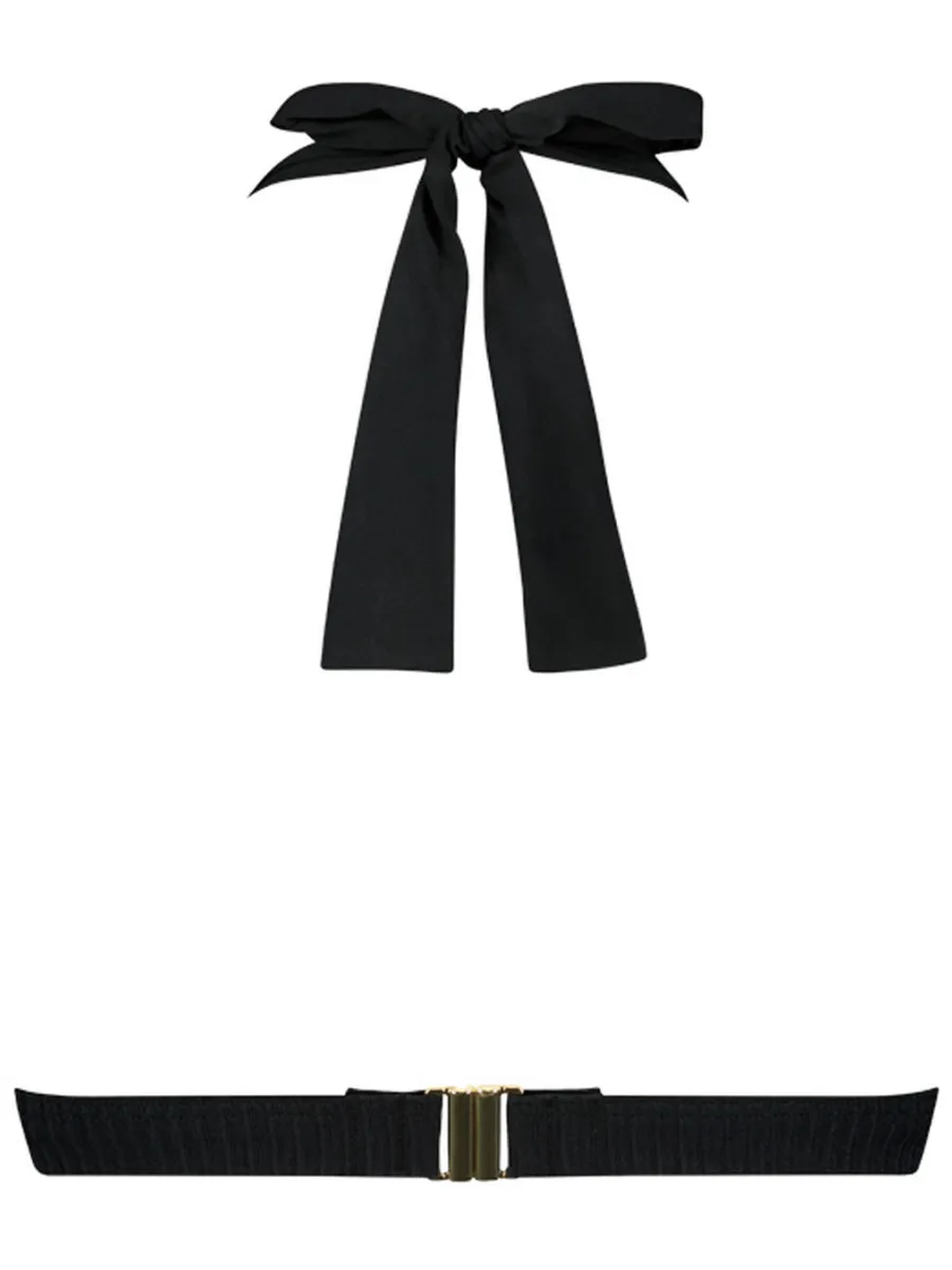 Cyell halter bikinitop zwart, foto 3