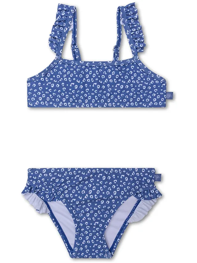 Swim Essentials Blue Leopard Bikini Blauw