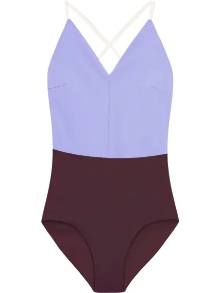 MYMARINI Women's Summersuit - Badpak, purper