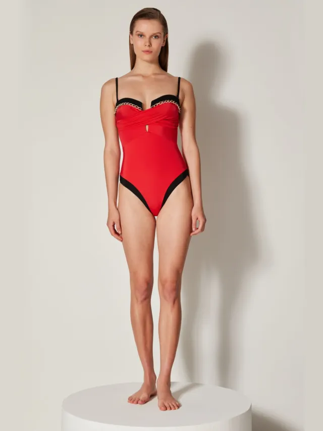 Penti Effen Balconette Badpak Rood