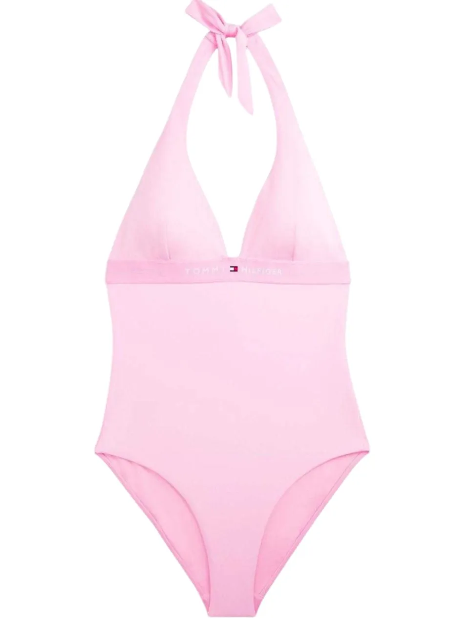 Tommy Hilfiger Dames/Dames Halter Hals Eendelig Zwempak (Petal) lichtroze, foto 2