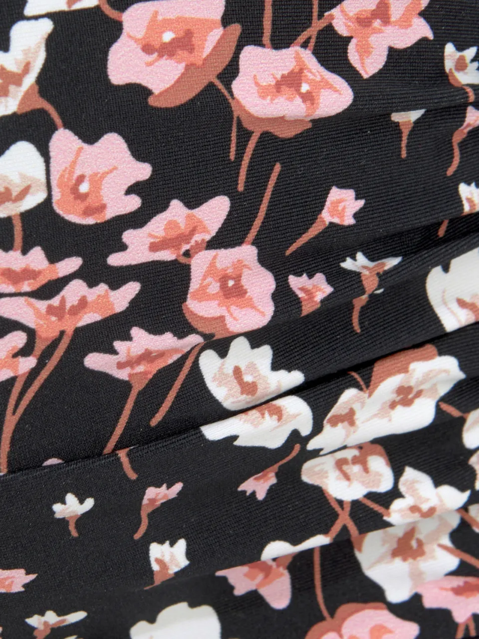 bandeaubikinitop met beugel zwart met bloemenprint, foto 2