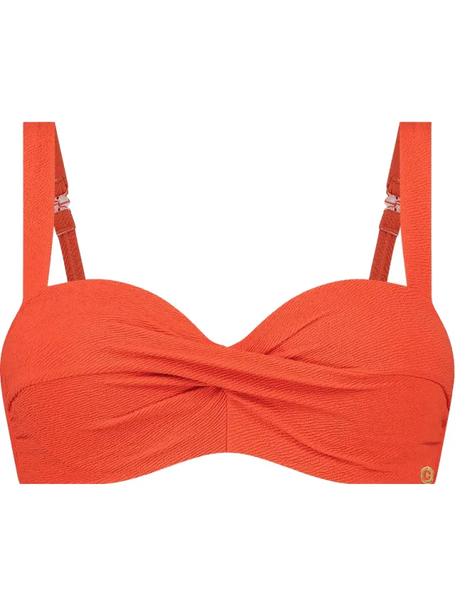 Ten Cate Twisted Padded Wired Bikinitop dames Rood
