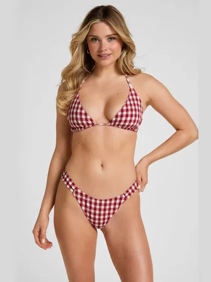 Hunkemöller Hoog Uitgesneden Bikinibroekje Amalfi Rood