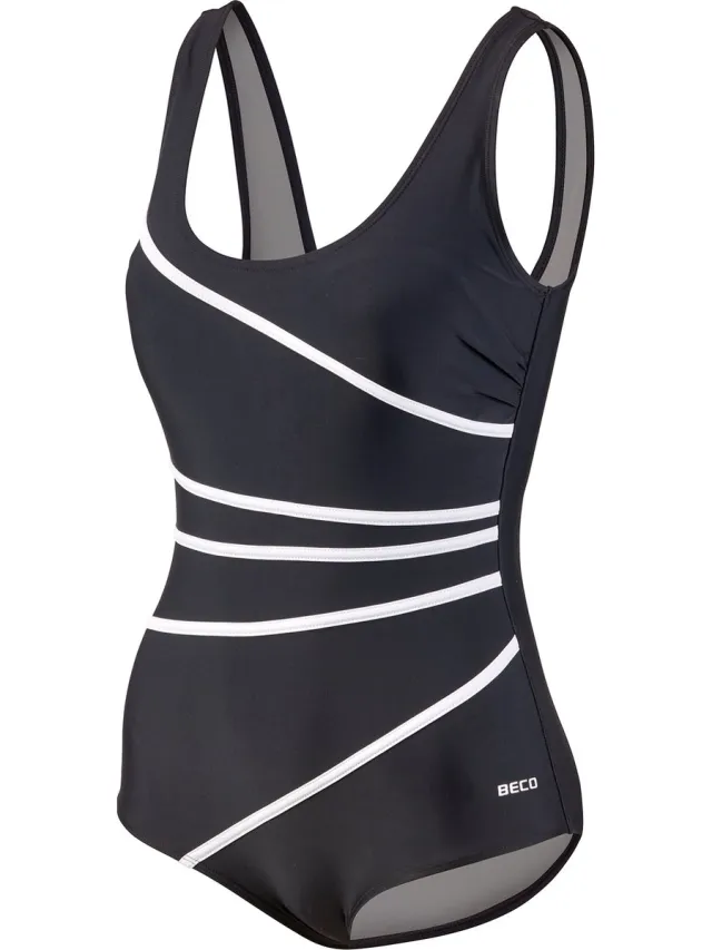 Beco badpak - D-cup - Powermesh - zwart
