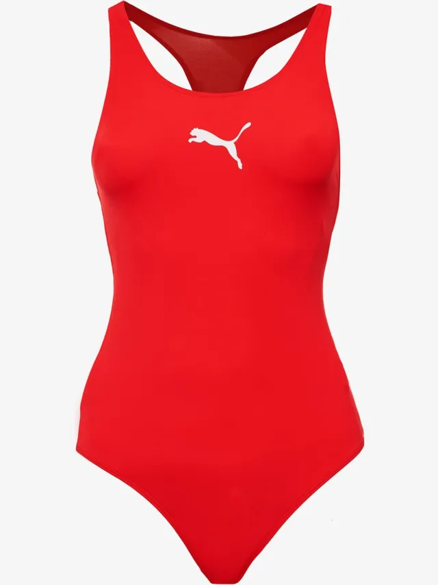Puma dames badpak rood