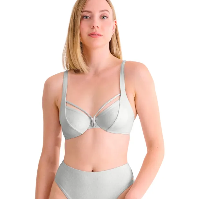 Lisca Blue Lagoon beugelbadpak grijs