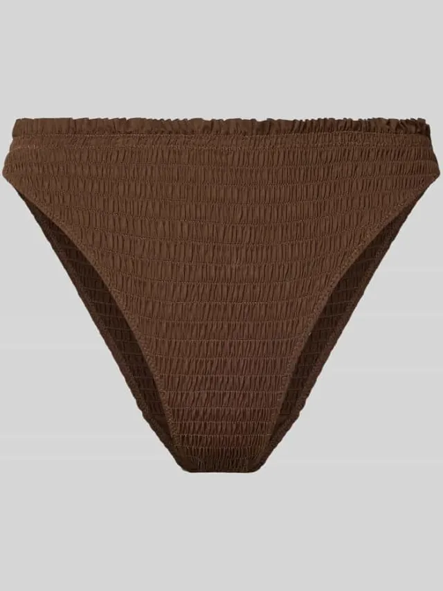 NEO NOIR Bikinibroekje met structuurpatroon model 'SKIN LOBSTER' Donkerbruin